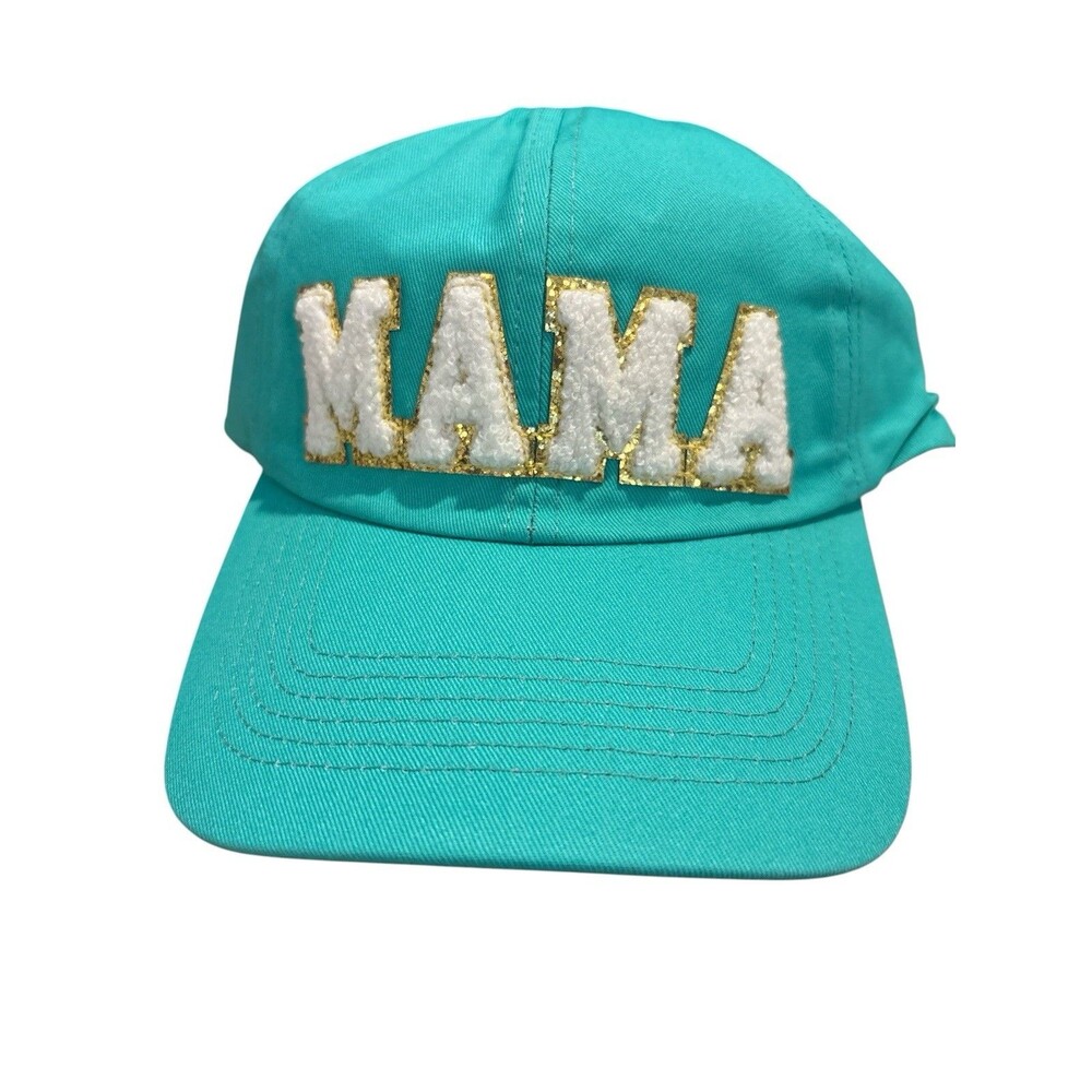 MAMA Turquoise Green, Mint Adjustable Baseball Cap
